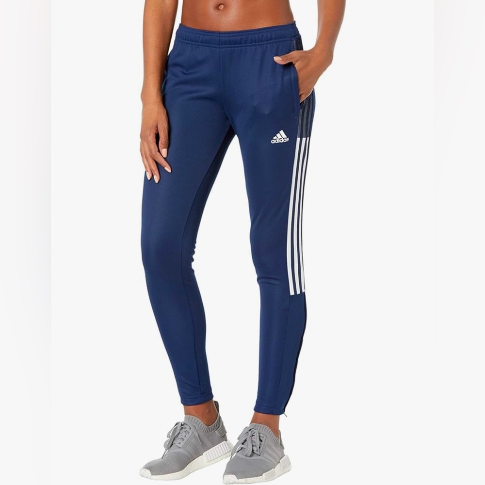 Adidas Soccer Pants Women’s Sz Small - Navy & White